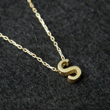 S Initial Necklace Gold ¥ 14K Gold Initial Necklace ¥ Gift For Her - Trending Silver Gifts