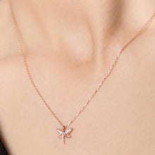 Dragonfly Diamond Necklace ¥ Dragonfly Pendant Necklace ¥ Gift For Her - Trending Silver Gifts