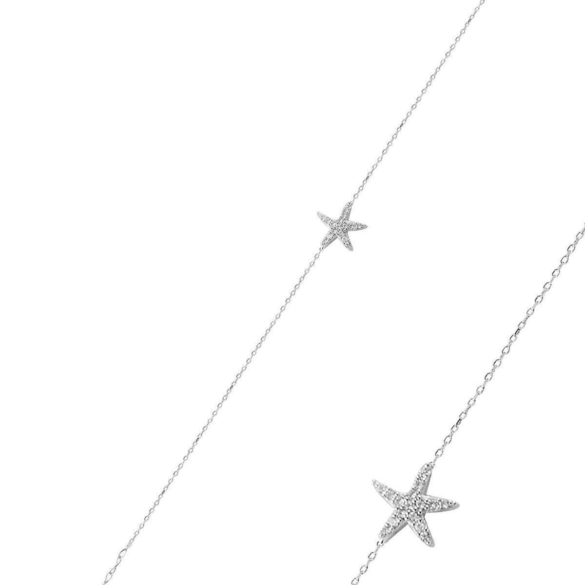 Starfish Bracelet Silver • Starfish Charm Bracelet - Trending Silver Gifts