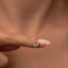 Minimalist Diamond Butterfly Necklace ¥ Gold Butterfly Necklace - Trending Silver Gifts