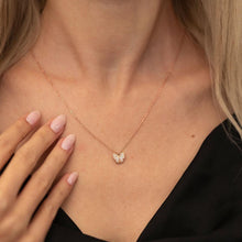 Minimalist Diamond Butterfly Necklace ¥ Gold Butterfly Necklace - Trending Silver Gifts