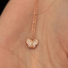 Minimalist Diamond Butterfly Necklace ¥ Gold Butterfly Necklace - Trending Silver Gifts