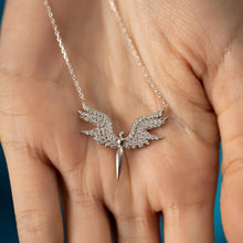 Guardian Angel Necklace ¥ Angel Wings Necklace Silver ¥ Gift for Mom - Trending Silver Gifts