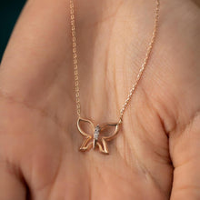 Butterfly Diamond Necklace ¥ Rose Gold Butterfly Necklace - Trending Silver Gifts