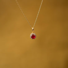 July Birthstone Necklace Gold ¥ July Ruby Birthstone Jewelry - Trending Silver Gifts