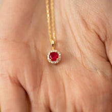 July Birthstone Necklace Gold ¥ July Ruby Birthstone Jewelry - Trending Silver Gifts