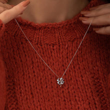 Clover Leaf Aquamarine Necklace ¥ Aquamarine Birthstone Necklace - Trending Silver Gifts