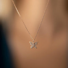 Minimalist Butterfly Pendant Necklace ¥ Butterfly Necklace Diamond - Trending Silver Gifts