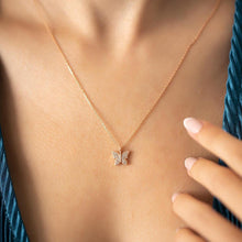 Minimalist Butterfly Pendant Necklace ¥ Butterfly Necklace Diamond - Trending Silver Gifts