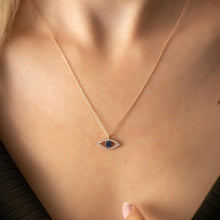 Eye Of Horus Necklace ¥ Diamond Evil Eye Necklace ¥ Gift For Her - Trending Silver Gifts