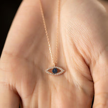 Eye Of Horus Necklace ¥ Diamond Evil Eye Necklace ¥ Gift For Her - Trending Silver Gifts