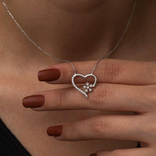 Heart Snowflake Necklace Diamond ¥ Heart Necklace Diamond Sbowflake - Trending Silver Gifts