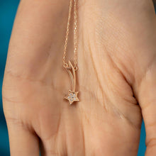 Halley's Comet Necklace ¥ Meteorite Necklace ¥ Star Necklace Rose Gold - Trending Silver Gifts