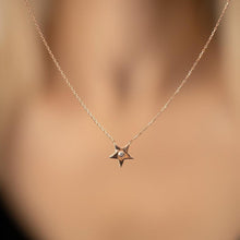 Star Necklace Rose ¥ Star Necklace Silver ¥ Star Sign Necklace - Trending Silver Gifts
