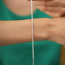 Italian Chain Silver Bracelet ¥ Diamond Tennis Bracelet - Trending Silver Gifts