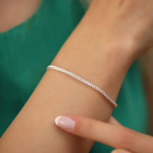 Italian Chain Silver Bracelet ¥ Diamond Tennis Bracelet - Trending Silver Gifts