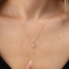 Rose North Star Necklace ¥ Diamond Star Necklace ¥ Star Sign Necklace - Trending Silver Gifts
