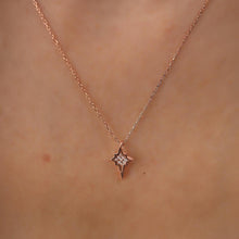 Rose North Star Necklace ¥ Diamond Star Necklace ¥ Star Sign Necklace - Trending Silver Gifts