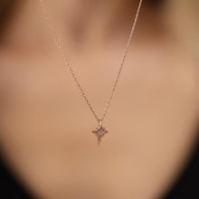 Rose North Star Necklace ¥ Diamond Star Necklace ¥ Star Sign Necklace - Trending Silver Gifts