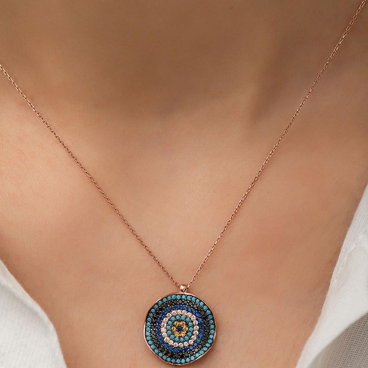 Italian Evil Eye Necklace • Evil Eye Protection Necklace - Trending Silver Gifts