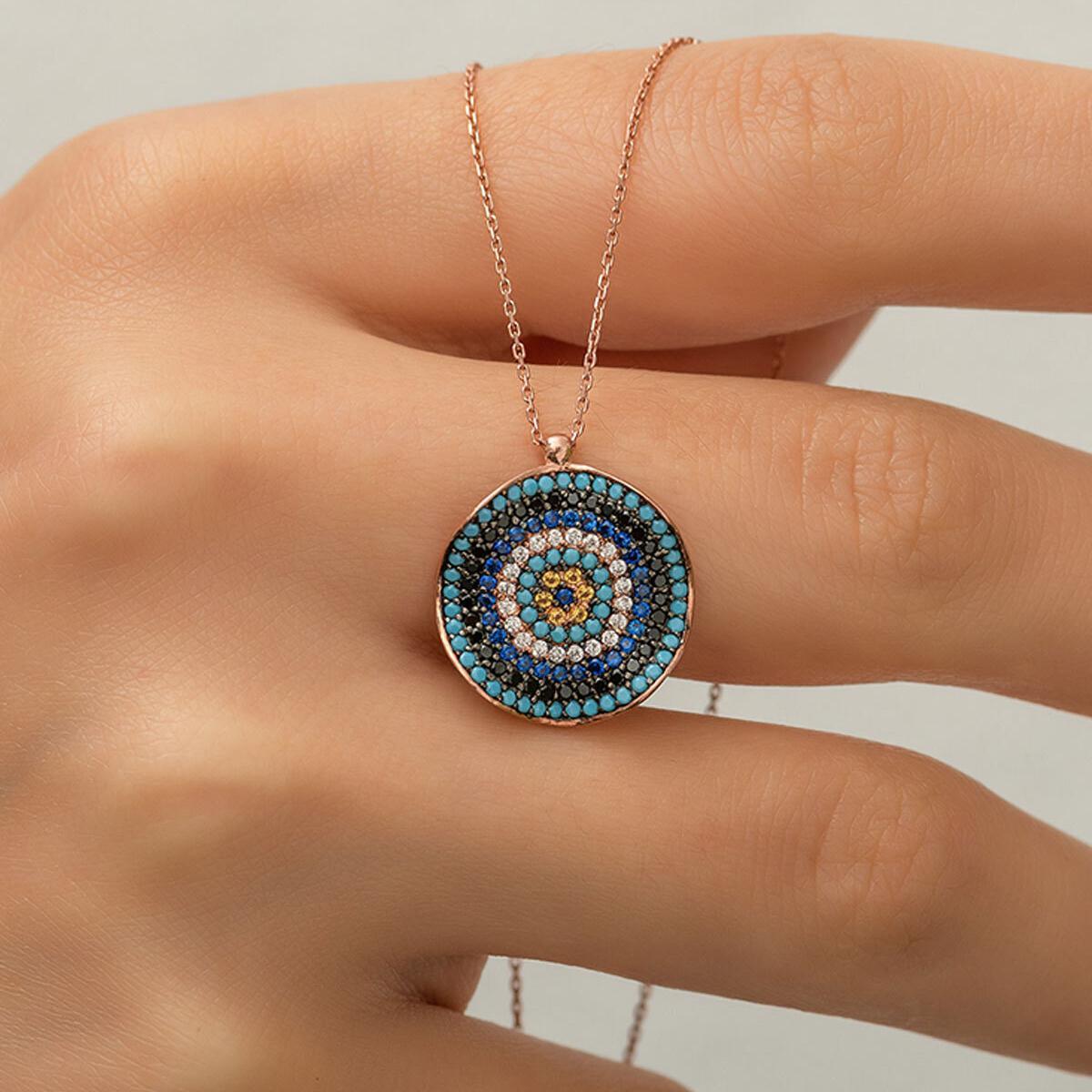 Italian Evil Eye Necklace • Evil Eye Protection Necklace - Trending Silver Gifts
