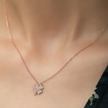 Tiny Four Leaf Clover Necklace ¥ Minimalist Lucky Clover Necklace - Trending Silver Gifts