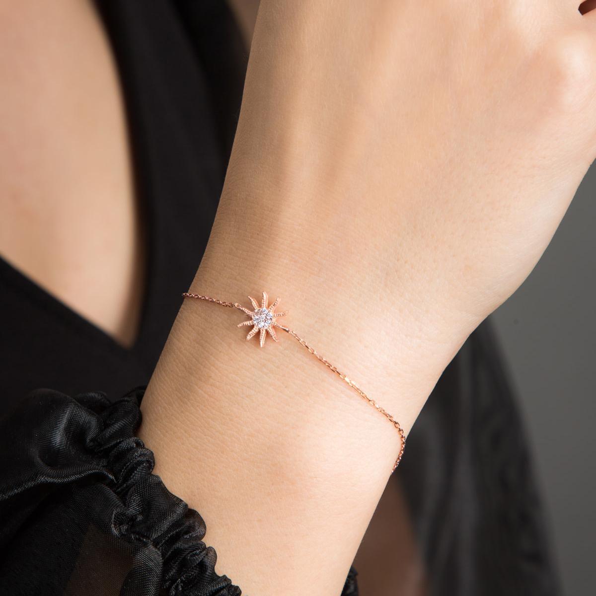 Sun Bracelet Charm • 925 Sun Bracelet • Bridesmaid Gift For Wedding - Trending Silver Gifts