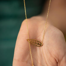 Leaf Pendant Necklace ¥ Leaf Pendant Necklace Gold ¥ Gift For Her - Trending Silver Gifts
