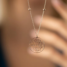 Rose Gold Satellite Necklace ¥ Sri Yantra Pendant Rose Gold - Trending Silver Gifts