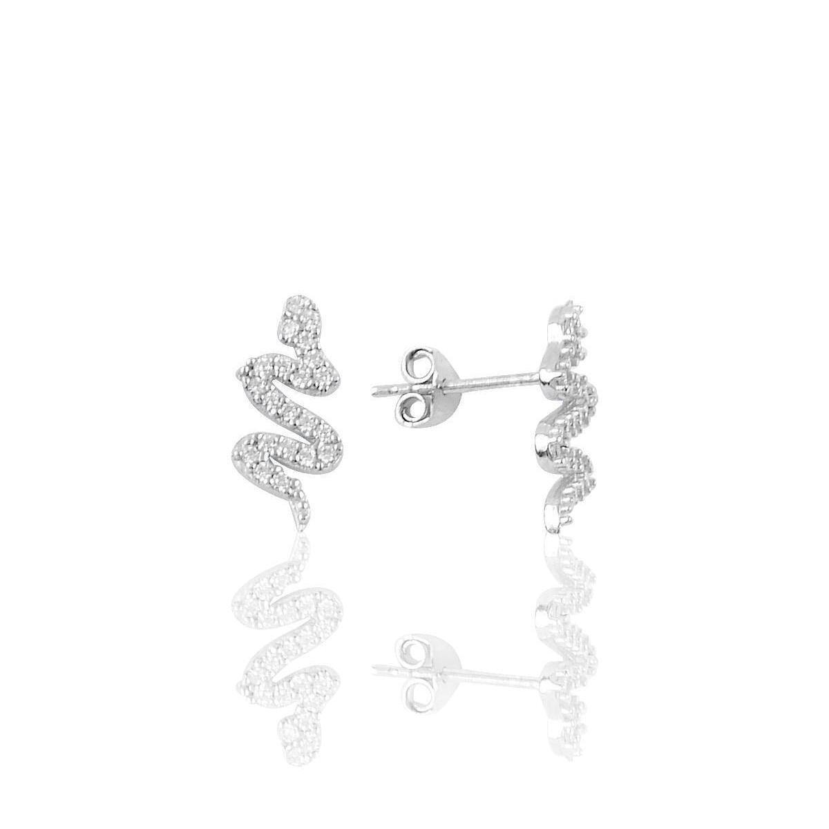 Snake Earrings Studs • Snake Earrings Gold • Gold Snake Earrings - Trending Silver Gifts