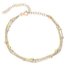 Triple Satellite Chain Silver Bracelet ¥  Christmas Gift For Wife - Trending Silver Gifts