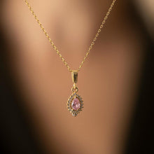 October Birthstone Necklace Gold ¥ Tourmaline Birthstone Necklace - Trending Silver Gifts