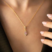 October Birthstone Necklace Gold ¥ Tourmaline Birthstone Necklace - Trending Silver Gifts