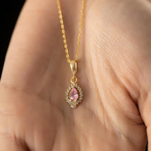 October Birthstone Necklace Gold ¥ Tourmaline Birthstone Necklace - Trending Silver Gifts