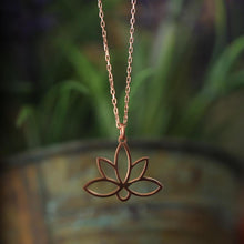 Lotus Necklace Gold ¥ Yoga Symbol Necklace ¥ Lotus Flower Necklace - Trending Silver Gifts