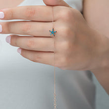 Turquoie Starfish Silver Bracelet ¥ Blue Starfish Braclet - Trending Silver Gifts