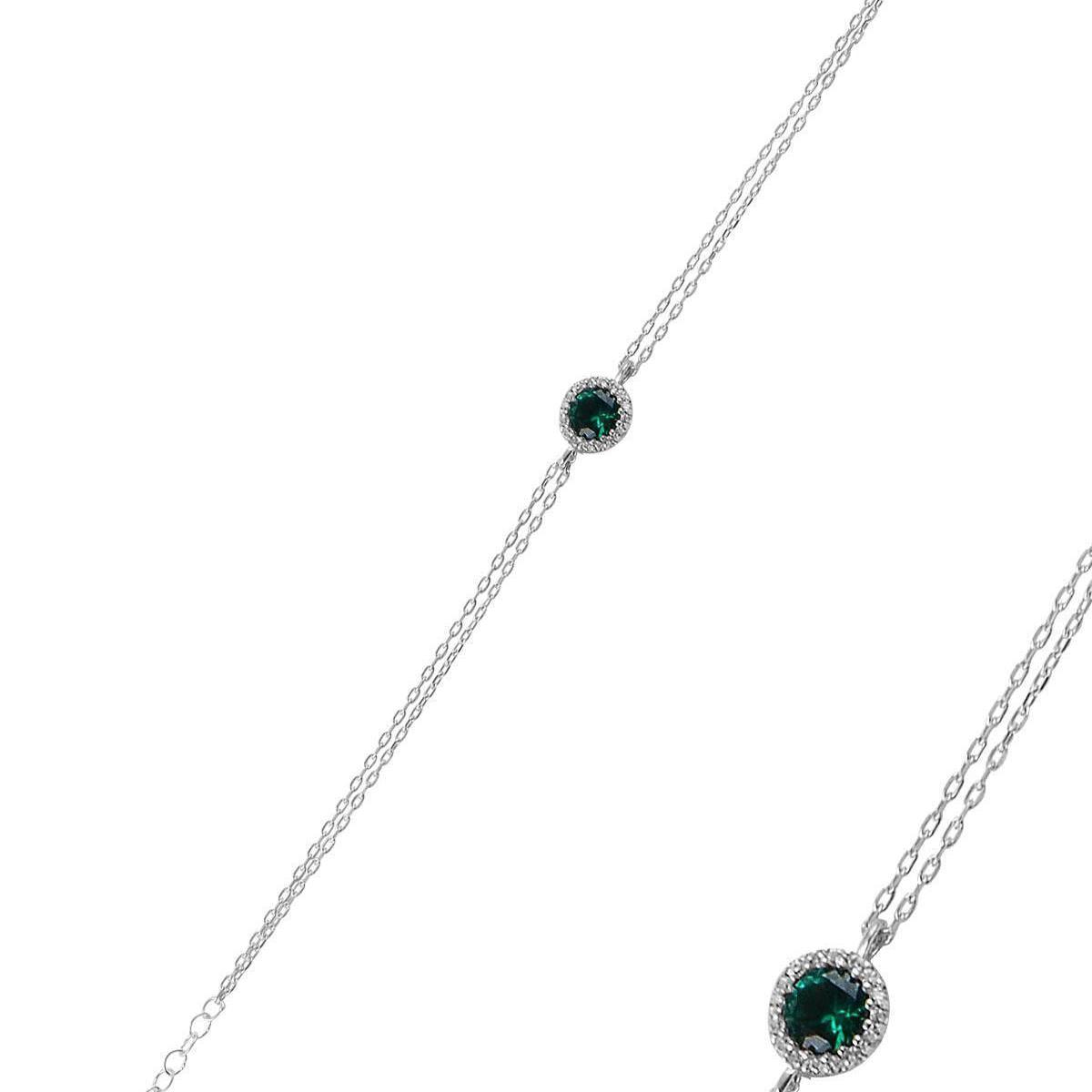 Emerald Cut Tennis Bracelet • Emerald Cut Bracelet • Green Bracelet - Trending Silver Gifts