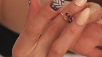 Elegant Black Zircon Silver Ring - Timeless Design, Perfect Gift