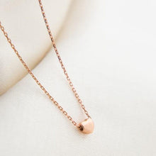 Tiny Heart Shaped Necklace ¥ Tiny Necklace Delicate ¥ Gift For Mom - Trending Silver Gifts