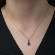 Teardrop Mystic Topaz Necklace ¥ November Birthstone Teardrop Necklace - Trending Silver Gifts