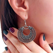 Antique Silver Earrings ¥ Sterling Silver Handmade Earrings - Trending Silver Gifts