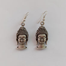 Laughing Buddha Earrings ¥ Handmade Sterling Silver Earrings - Trending Silver Gifts