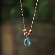 Aquamarine Birthstone Necklace ¥ Mothers Birthstone Necklace - Trending Silver Gifts