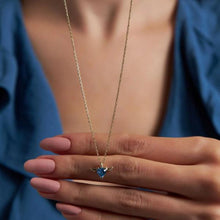 Aquamarine Heart Pendant Necklace ¥ Heart Shaped Aquamarine Necklace - Trending Silver Gifts