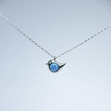 Bird Necklace Silver ¥ Blue Bird Necklace ¥ Bird Pendant Necklace - Trending Silver Gifts