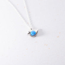 Bird Necklace Silver ¥ Blue Bird Necklace ¥ Bird Pendant Necklace - Trending Silver Gifts