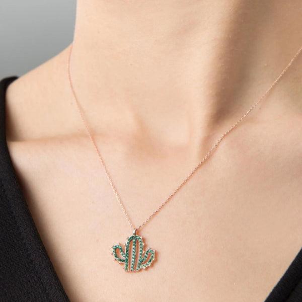 Cactus Jewelry • Stick Together Necklace • Cactus Necklace Gold - Trending Silver Gifts