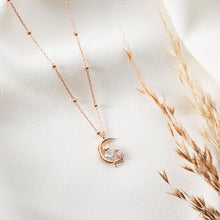 Cat Sitting On Moon Necklace ¥ Kitten Choker Necklace ¥ Cat Necklace - Trending Silver Gifts