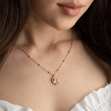 Cat Sitting On Moon Necklace ¥ Kitten Choker Necklace ¥ Cat Necklace - Trending Silver Gifts