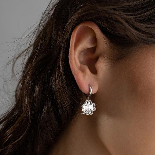Clover Earrings Van Cleef • Clover Earrings Gold • Bridesmaid Gifts - Trending Silver Gifts